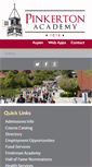 Mobile Screenshot of pinkertonacademy.org